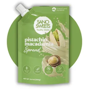 Pistachio Macadamia Healthy Spread - 8.8oz (250g) | No sugar added, gluten free, vegan, simple ingredients Flavor Sweet Dip