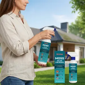 Jakehoe Roof Moss Remover, Regular Maintenance Cleaner, Decontamination Spray, Keeps Roofs Clean and New Look, Residential Roof Care, Home Improvement Tool