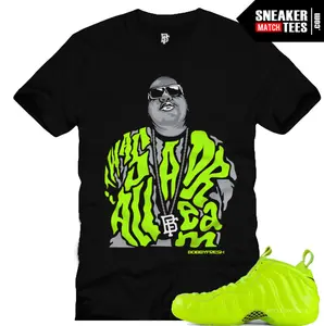 Black Sneaker Graphic Tee, 'It Was All a Dream' Inspired Design, Volt Foamposite Style Streetwear Shirt