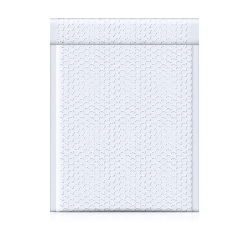 20-Pack White Plastic Bubble Envelopes - 8x11.5" Outer, 7x10 Inch Usable Space, Self-Adhesive Secure Seal Padded Mailing Bags for Small Business Shipping, Makeup, Protects Items During Shipping | Office Postal Supplies