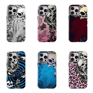 Monster Dark Gothic Phone Case with Skull Pattern - Shockproof and Protective Cover - Suitable for iPhone 17-11 Pro Max/Plus and  Samsung Galaxy S23-25