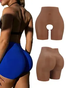 Silicone-enhanced buttock lifting underwear, Shapewear suitable for both daily and office wear with a discreet lifting and comfortable design, providing shaping and support during daily social activities. The buttocks are thickened by 0.39 inches.