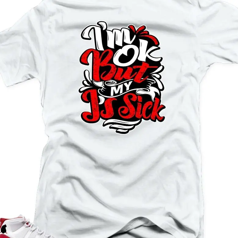 Shirt To Match JD 11 Cherry Varsity Red - Sick Js Air Sneaker Tees