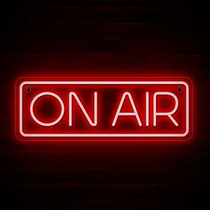On Air Neon Sign, USB LED Studio Live Stream Decor Light, Cool LED Sign for Twitch Tiktok Youtube, Game Room Decoration, Led Neon Lights, Decorative Neon Light