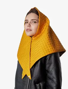 Waterproof Quilted Scarf in Orange