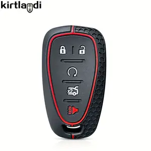 Silicone car remote key cover case for Chevrolet Cruze Volt Malibu equator Camaro 2016 2017 2018 2019 keychain holder key accessories
