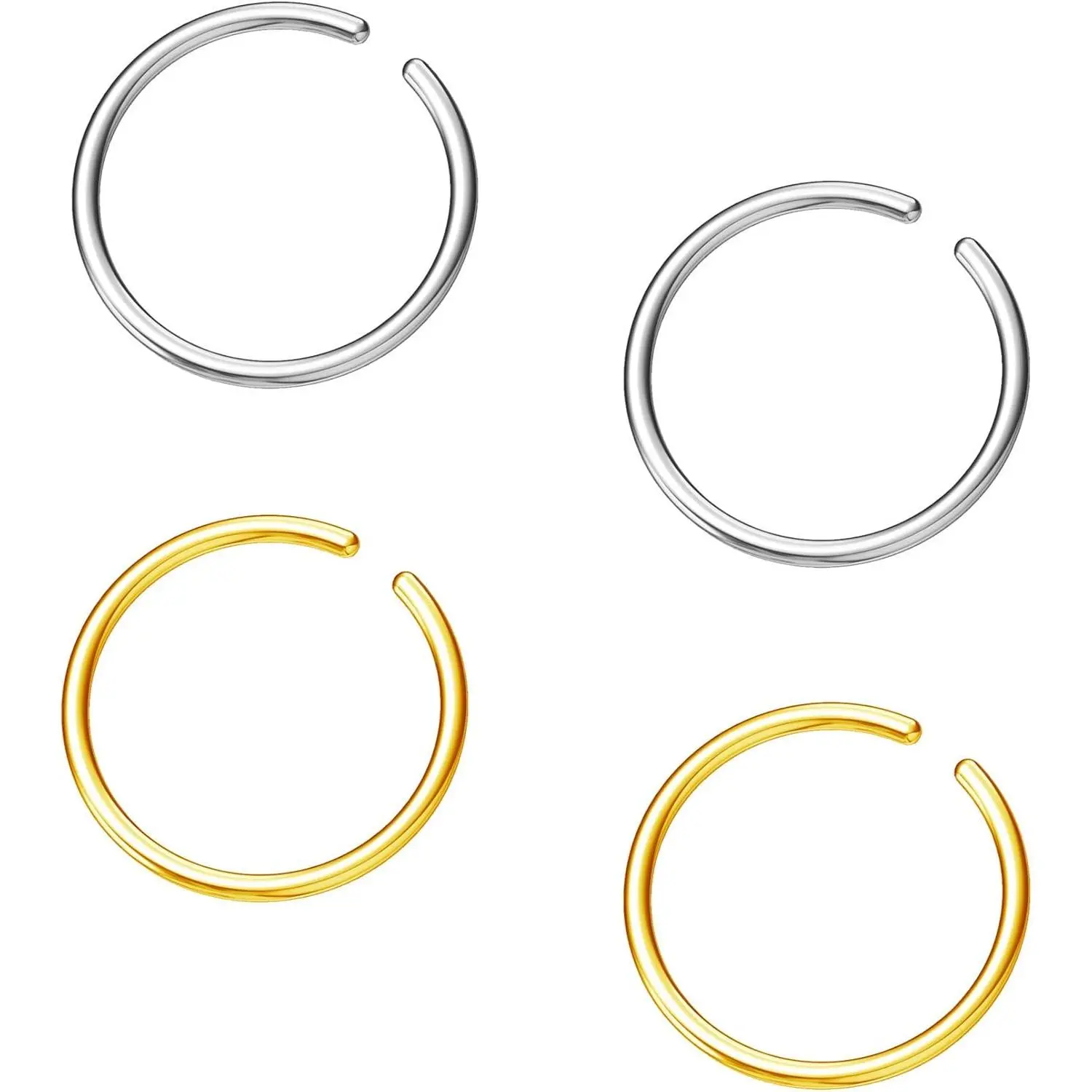 Hoop Cartilage Earring  Earrings Nose Rings Septum Nose Ring Stainless Steel for Women Men Girls