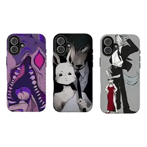 Forbidden Love Beastars Phone Cover | Iconic Anime Couple,Compatible for iPhone 16 15 14 13 12 11 17Pro Max,for Samsung S25 S24 S23 S22 Ultra,Durable Dual-Layer design phone cover,Perfect Gift for Her