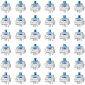 36 count Blue Mechanical Keyboard Switches 3-Pin Keyboard Clicker Clicky Tactile MechanicalKeyboard Switches Clicky Accurate Typing DIY Replacement Kit for  Prints GamingKeyboard