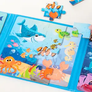 Magnetic Theme Puzzle Set, Jigsaw Puzzle, Montessori Puzzles Gift, Early Education Toy for Kids Aged 3+, Interactive Hand-Eye Coordination, Preschool Intelligence Development