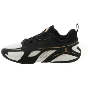 Jordan Anti-Slip Wear-Resistant Low-Top Basketball Shoes Unisex Black Gold FQ3859-007