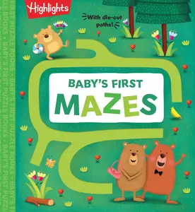 USED-Baby's First Mazes: Puzzle Activity Book for Babies, Build Essential Fine-Motor Skills for Babies & Toddlers with Maze Activities, Perfect Baby Gift (Board book)