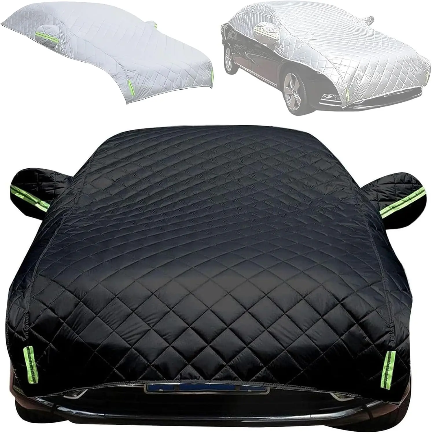 Snow Cover Full Car Covers Waterproof/UV Protection/Snowproof/Dustproof, Universal Car Cover (Fit Sedan-Length 178''*69''*60'')