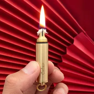 Portable Keychain Lighter, Reusable Matches, Survival Waterproof Lighter,  Emergency Fire Starter Striker Set, Suitable For Outdoor Survival And Camping (Fuel Not Included)