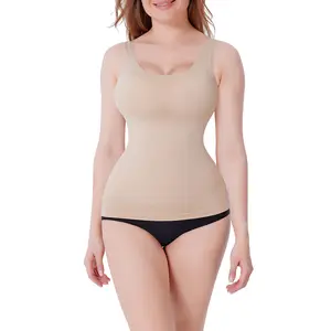 FeelinGirl Seamless Wide-Strap Shaping Vest for Women - Comfortable & Stylish Body Shaper Top
