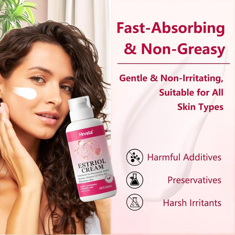 Estriol Cream for Women – Natural Hormone Balance Moisturizer with Wild Yam & Bioidentical Estriol for Firm, Radiant Skin