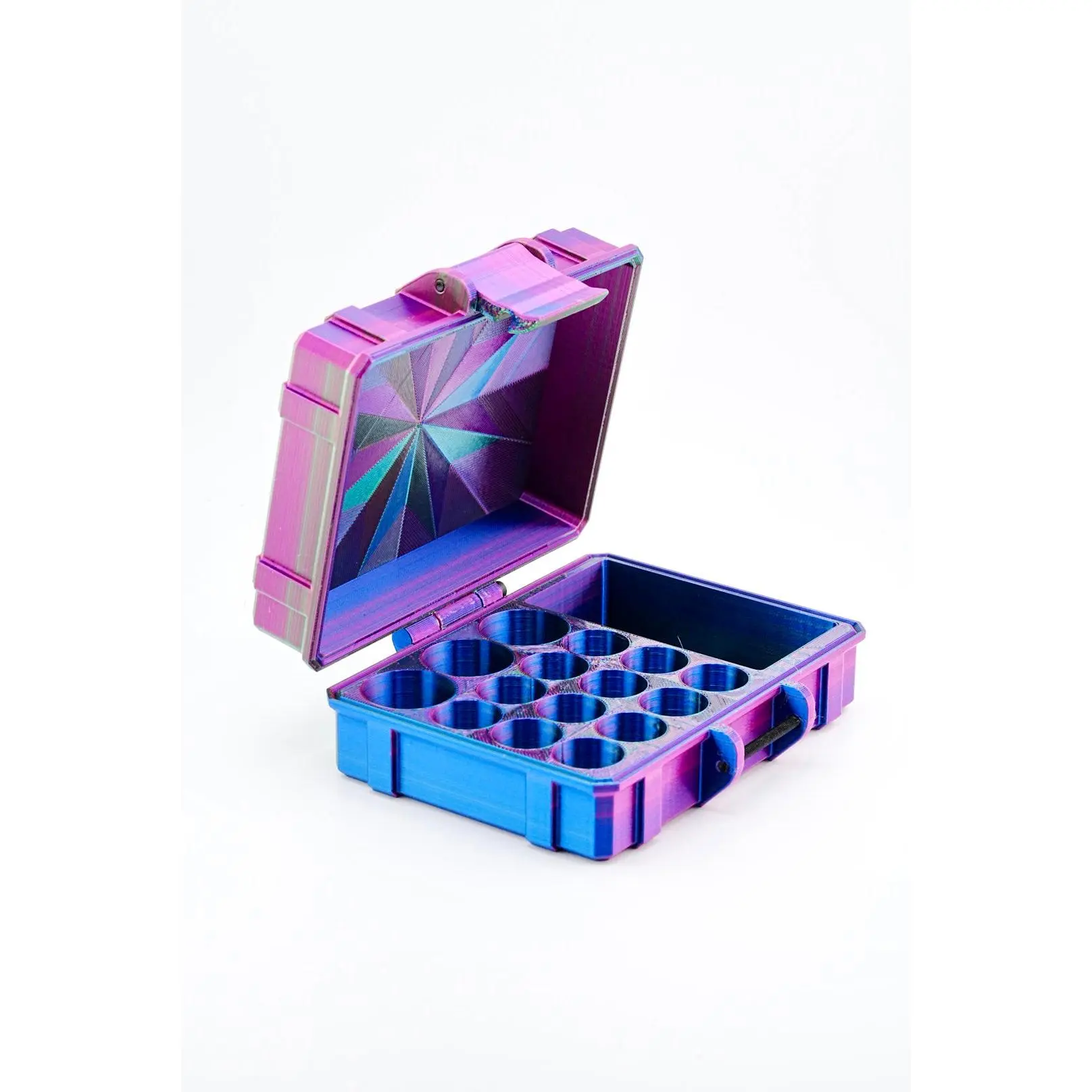 Mixed Vial Case | 12-Slot 3 ml Vial Case, 3-Slot 5 to 10ml ml Vial Case & 1 BAC Slot | Organizer for GLP-1, Peptides, Research