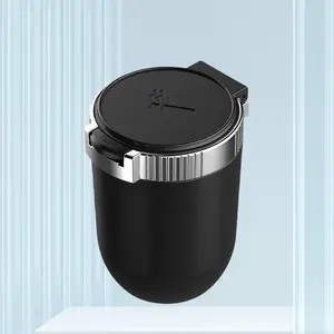 1 Pcs Car Ashtray, Flame Retardant Stainless Steel Liner Trash Can with Cap, Detachable Neat Accessories, for Cars