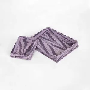 Scalloped Desk Tray Set