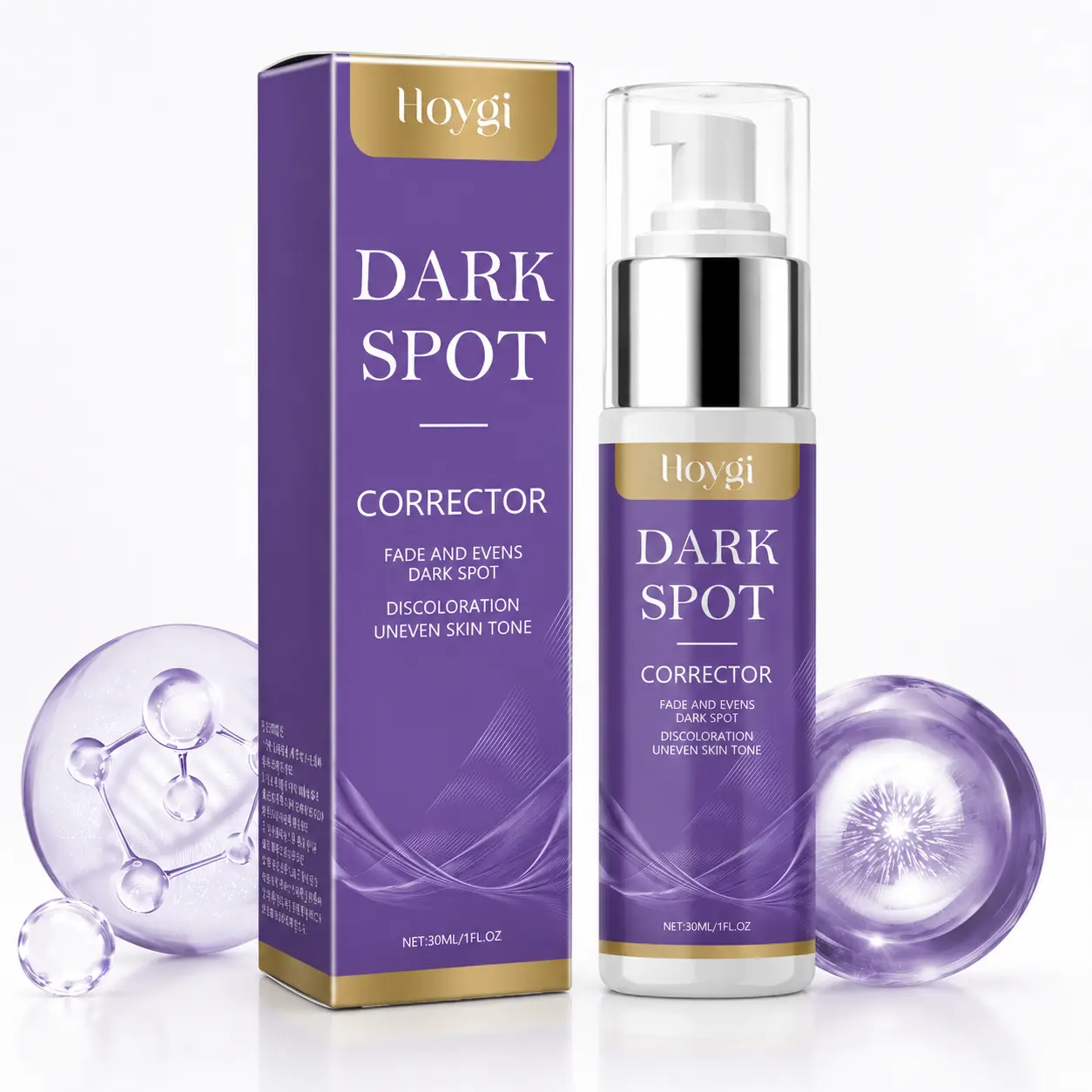 Dark Spot Corrector Serum, Brightening Facial Serum for Uneven Skin Tone & Smooth Looking Skin