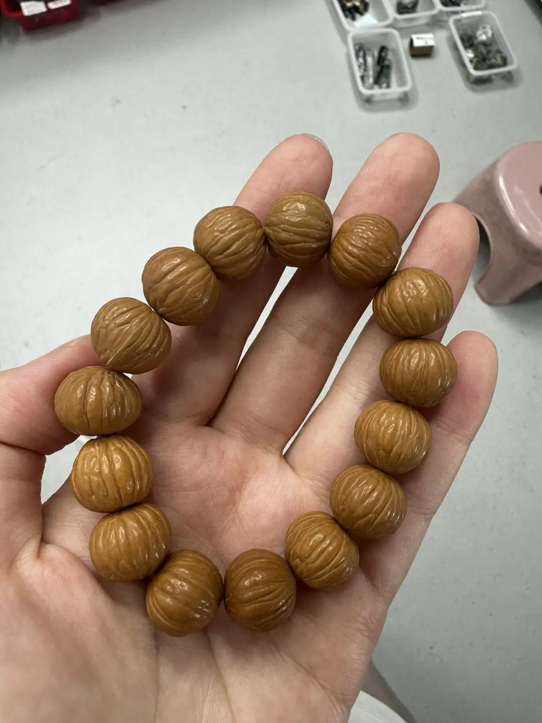Eliza(17108)gc.Natural seed bracelets