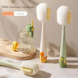 Multifunctional 5-in-1 Bottle Brush Bottlewasher – Great for Cleaning Cup Lids & Home Kitchen Chores