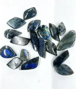 Natural Labradorite Tumbled Stones, 120g Flashy Crystal for Healing and Decor
