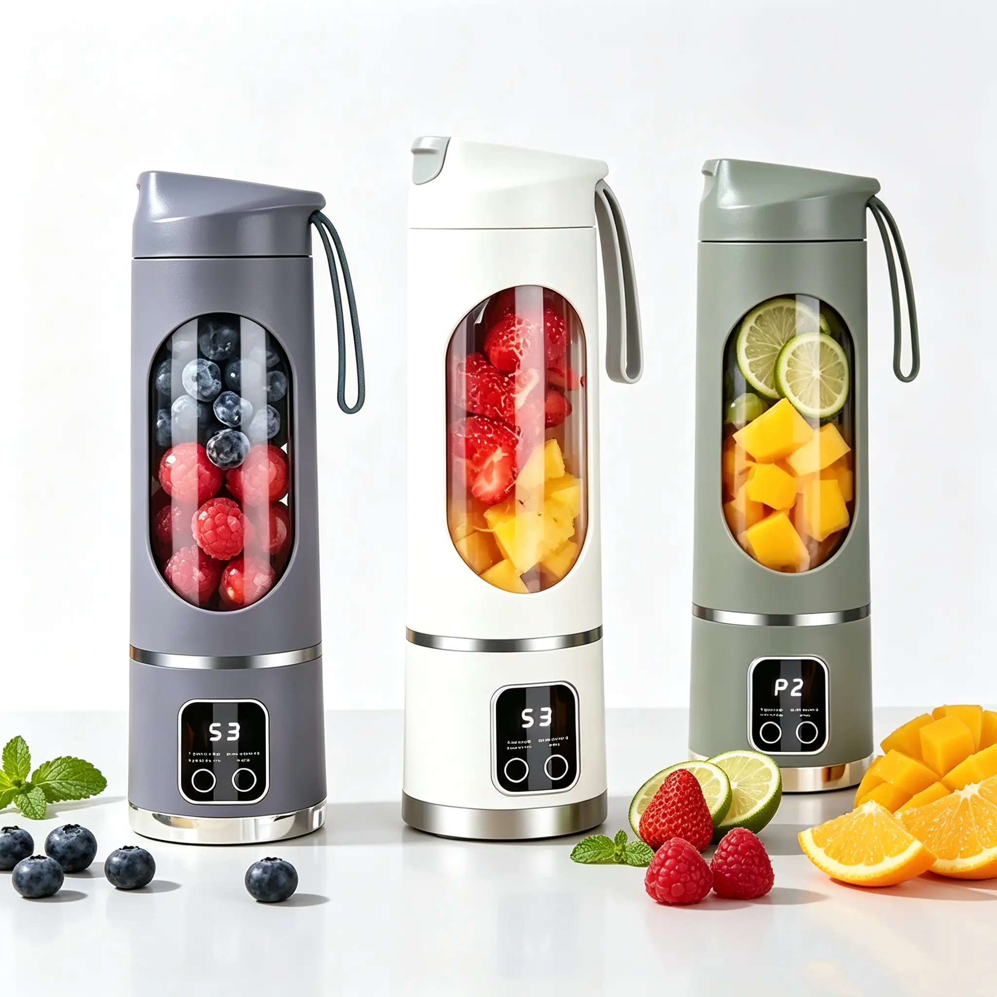Ultimate Portable Blender！Portable Blender USB Rechargeable & Compact for Smoothies On-The-Go - Perfect Travel, Back To School & Gym! Leak Proof Design, Makes Shakes & Baby Food in Seconds cup juicer rechargeable mini blender vegetable & Fruit
