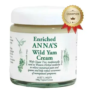 Anna‘s Wild Yam Cream, 4‑oz Jar — Barbara O’Neill Recommended, 100% Original Authentic