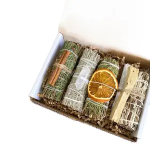 Set of 4 White Sage Alternatives, Smudge Stick Alternatives, Smoke Cleansing Sticks