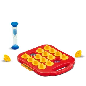 Tabletop Board Games Set, Rotating Puzzle Board with Drawers, Includes Game Disk, Chess Pieces, Dual-Sided Cards, Hourglass, Interactive Educational Desktop Toy, Ideal Gift for Kids