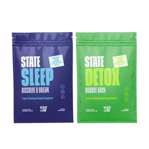 STATE LAB Sleep & Detox Oral Strips Duo Night Reset & Morning Refresh Vegan Gluten-Free Sugar-Free Fast-Acting Sleep Support & Morning Reset