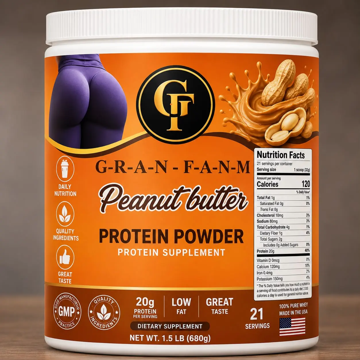 GRAN FANM PROTEIN  POWDER PEANUT BUTTER