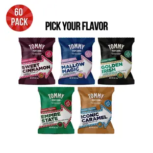 Tommy Popcorn Sixty Pack | Sweet Gourmet Popcorn | Viral Snack Gift