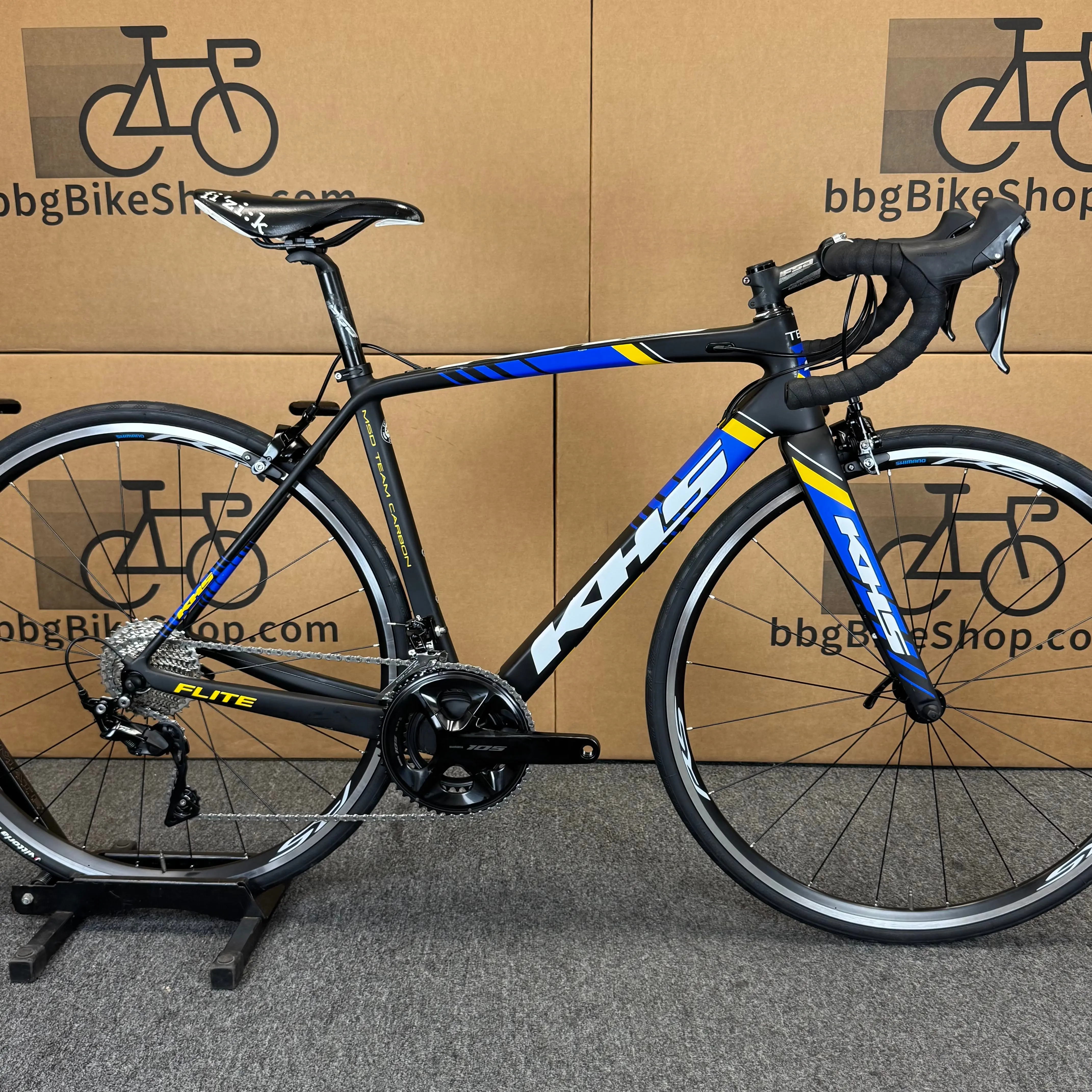 Used KHS Flite Team, 11-speed Shimano 105, Carbon Road Bike-2021, Small 52cm