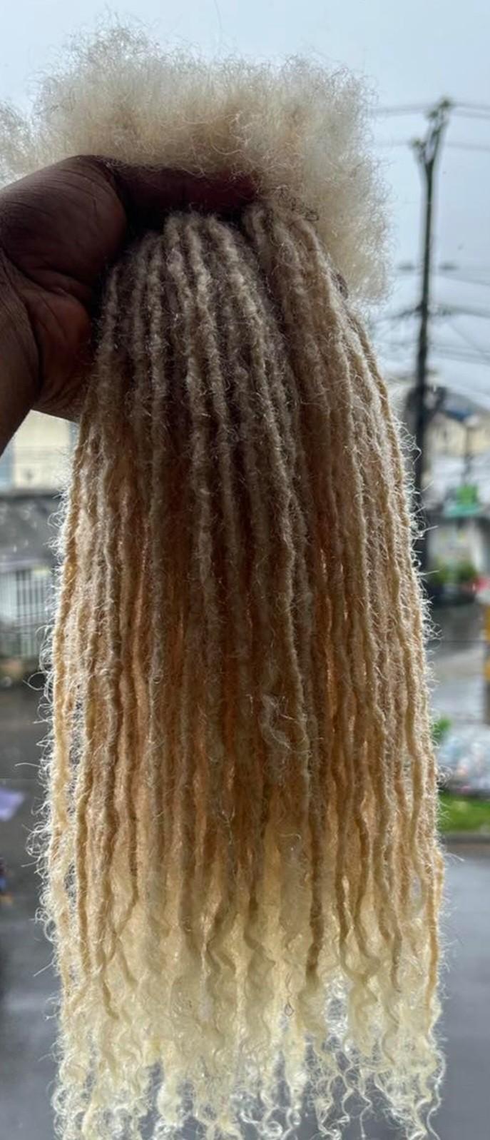 100%  human hair sisterlocs extensions 12inches black 200locs