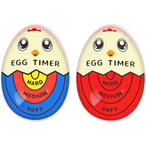 Egg Timer That Goes in Water for Boiling Eggs Soft Hard Boiled, Red + Color