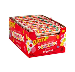 Smarties Candy Rolls, Giant, 36 Count Allergen Free