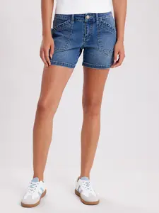 UNIONBAY Women’s Mid-Rise Stretch Denim Shorts, Casual Summer Bottoms