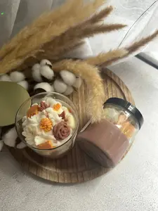 Pumpkin Desserts Scented Candle, Home Decor Candle for Living Room, Cozy Home Supplies