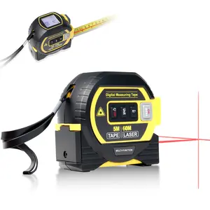 2026The Ruler 3-in-1 Measuring Tape, Tools Tape Measure, 3-in-1 Rangefinder with Led Display, 3 in 1 Digital Tape Measure with Cross Line, AutoLock, Measure Area, Volume, Pythagorean