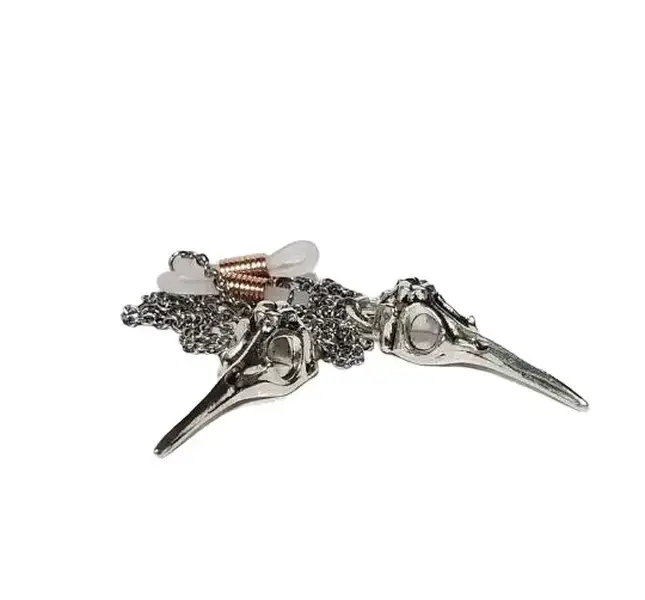 Plague Doctor Raven Glasses Chain Sunglasses Holder Clip Tie