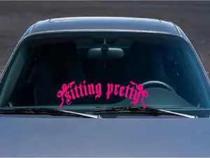 Sitting Pretty Car Decal -Weather & Water Resistant