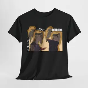Deidara Anime T-Shirt – Explosive Akatsuki Streetwear for True Naruto Fans! 💥