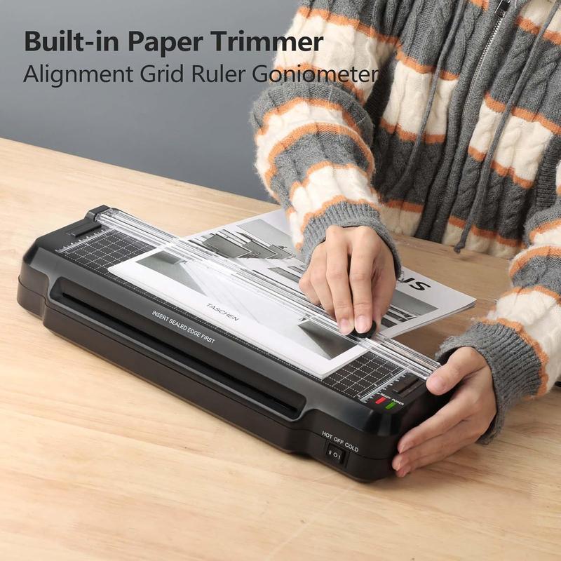 2-in-1 Portable Laminator, Efficient Quiet A4 Thermal Laminator Machine , A4 Laminator With Professional Cold & Hot System, Suitable For Home, Office, School, Business Use , Ideal Gift For Mother, Family And Friends