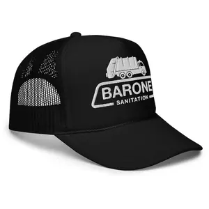 Black Trucker Hat - Barone Sanitation Sopranos Inspired Hat