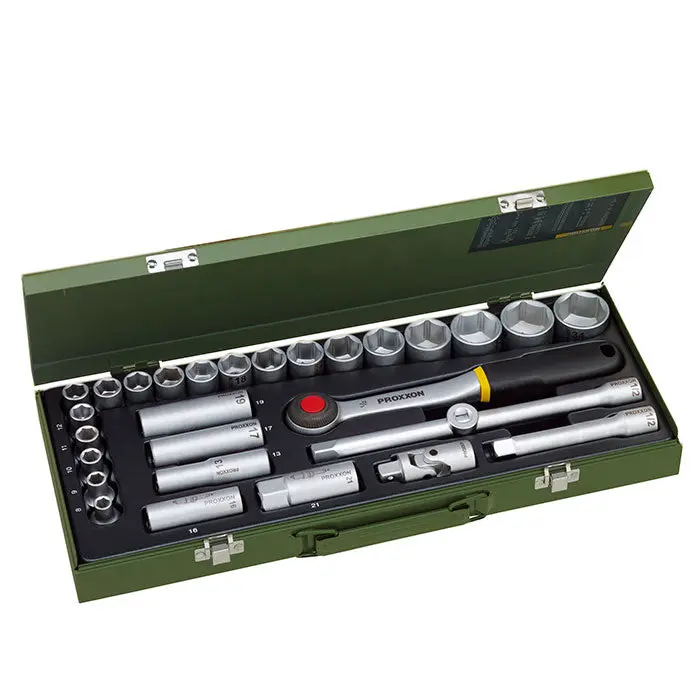 Proxxon 29-Piece Socket Set with 1/2" Ratchet (No. 23000)
