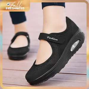 SOSENFER 2026 Womens Walking Shoes Lightweight Non Slip Casual Shoes Air Cusion Velcro Nurse Flat Shoes.699 -2