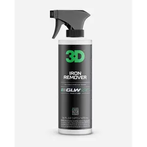 3D GLW Series Iron Remover   Fast Acting Fallout & Brake Dust Cleaner | pH Balanced Wheel & Paint Decontamination | DIY Detailing Spray | Made in USA
