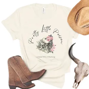 Warren Zeiders Pretty Little Poison Concert Tee - Country Music Skull Rose Shirt Tshirt Classic Cotton